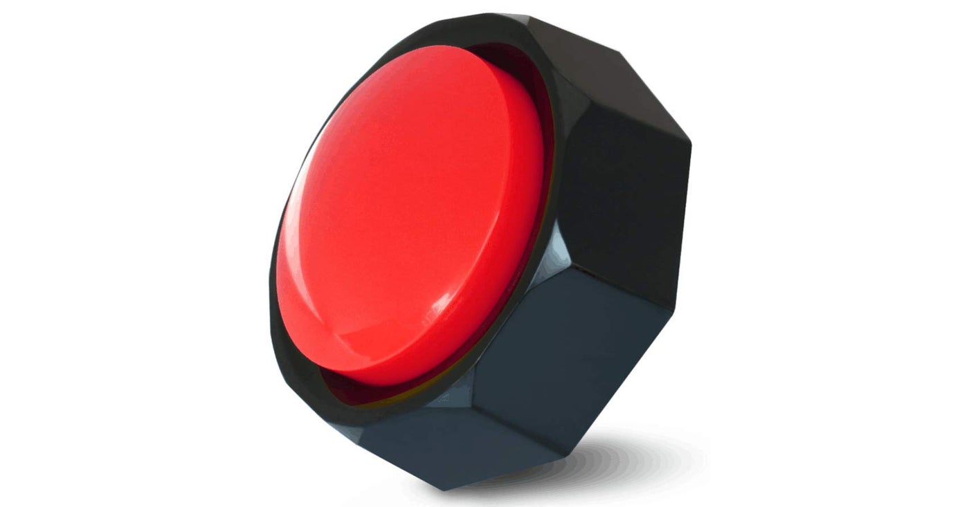 RIBOSY Dog Training Buzzer, Recordable Button, Record and Playback Your Own Message to Train Your Dog Voice What They Wants and Needs